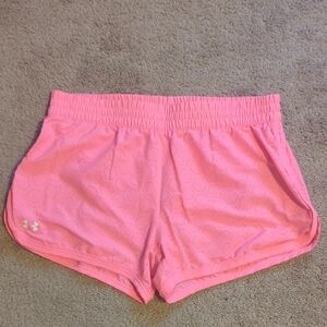 Under Armour Pink Perforated Women's Athletic Shorts